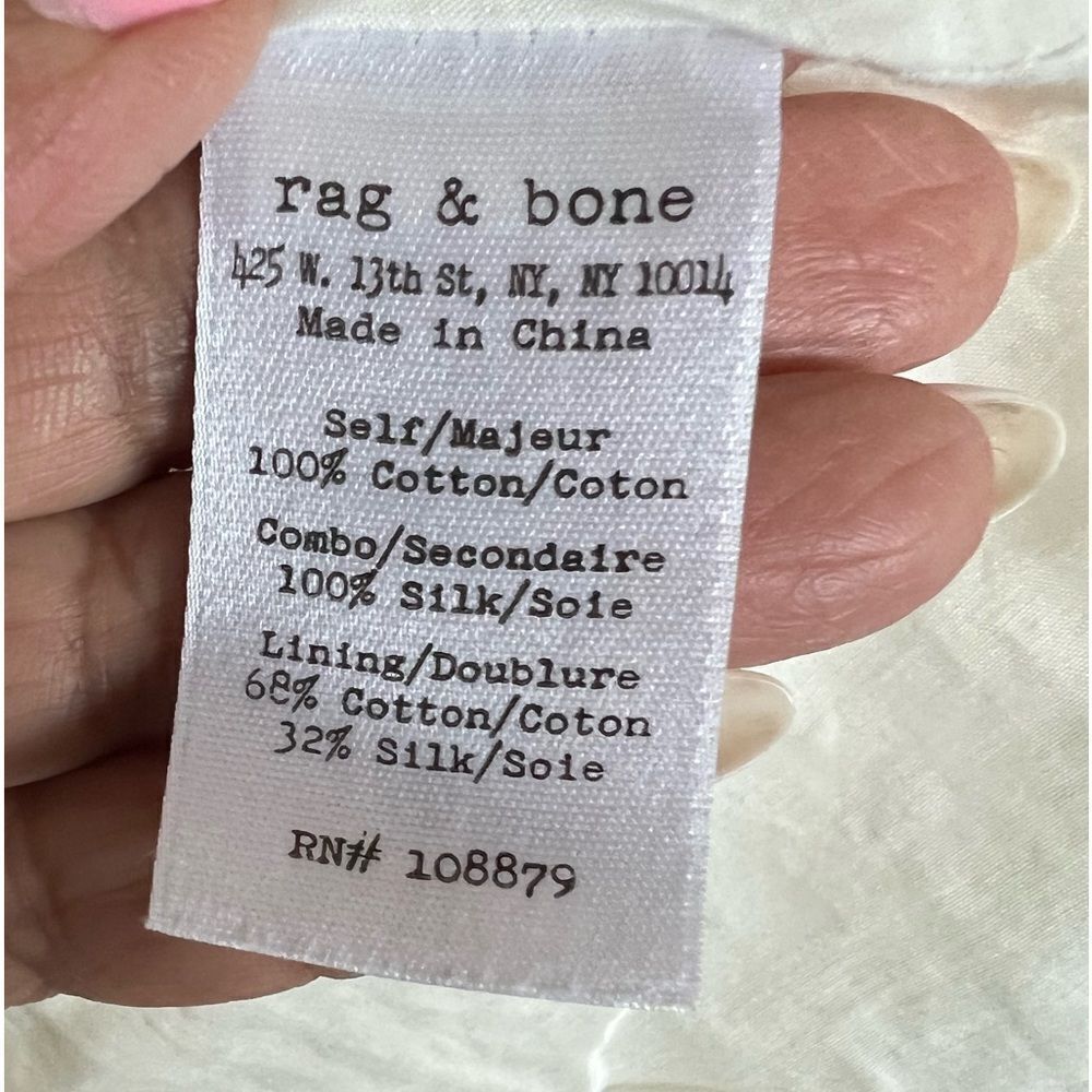 Rag & Bone Ivette Cream Racerback Mini Dress - Picture 11 of 12